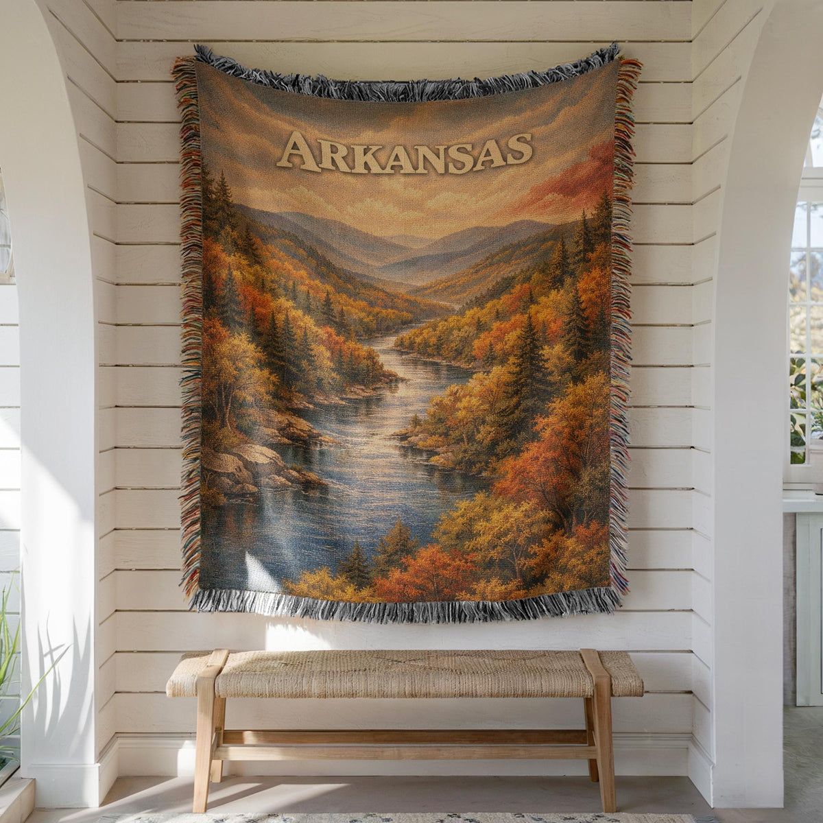 Arkansas Woven Blanket