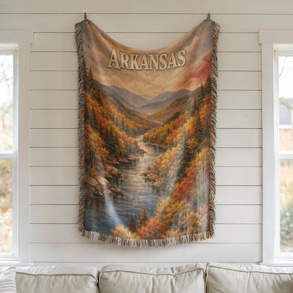 Arkansas Woven Blanket