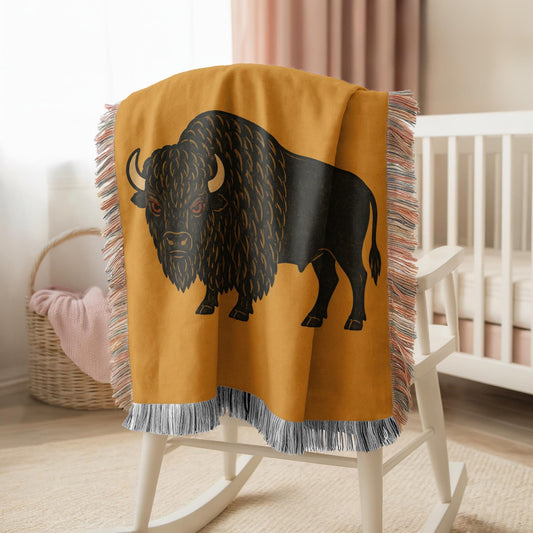 Bison Woven Blanket