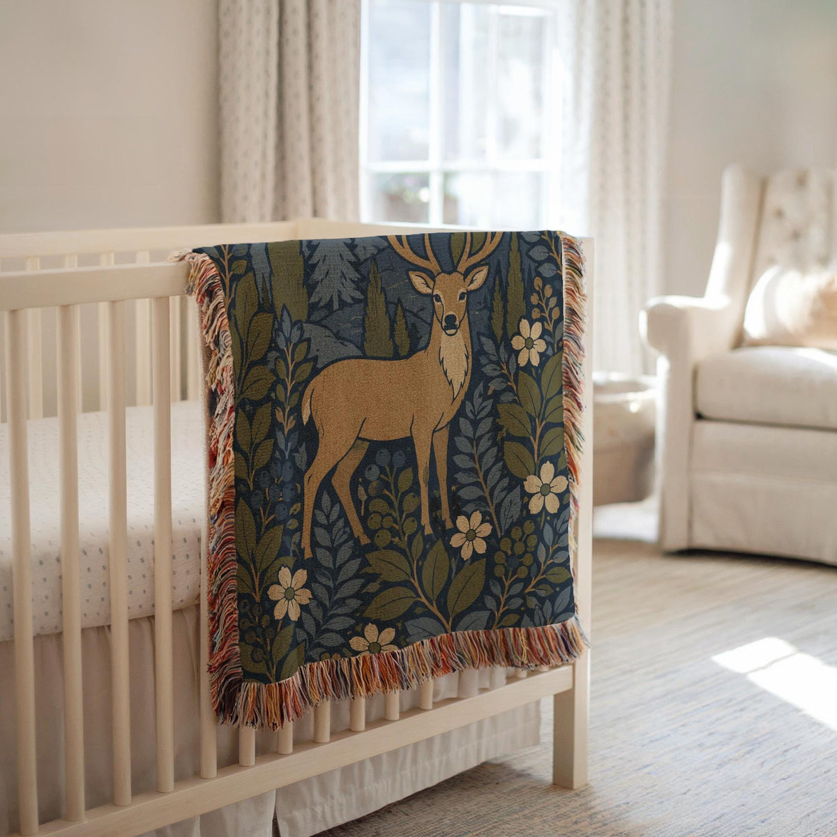Deer Woven Blanket