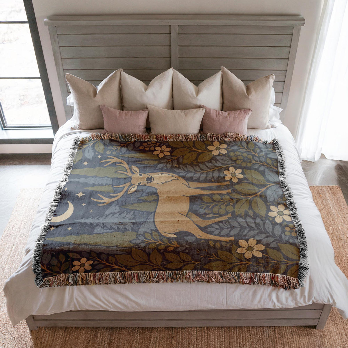 Deer Woven Blanket