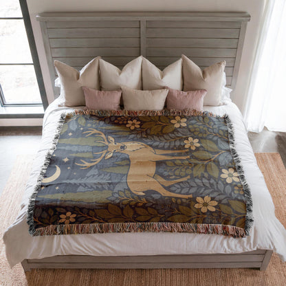 Deer Woven Blanket