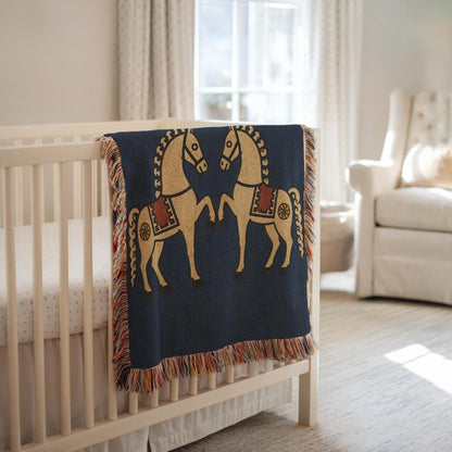 Horse Woven Blanket