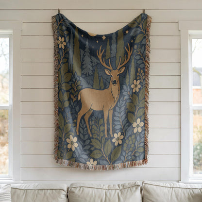 Deer Woven Blanket