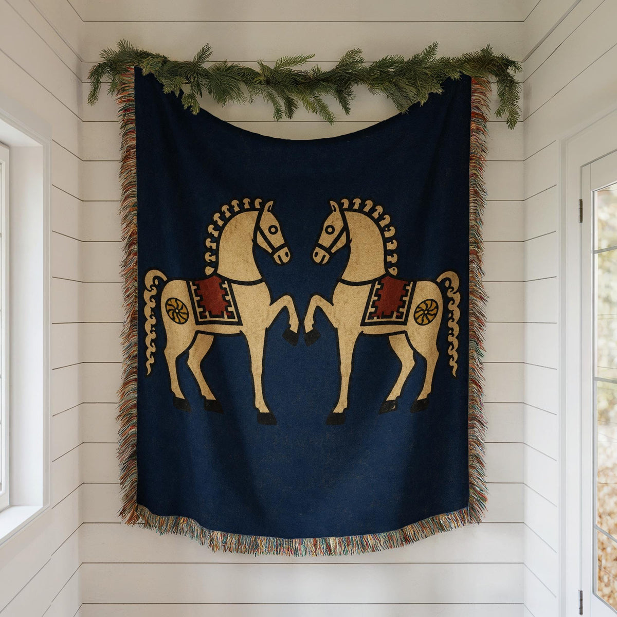 Horse Woven Blanket