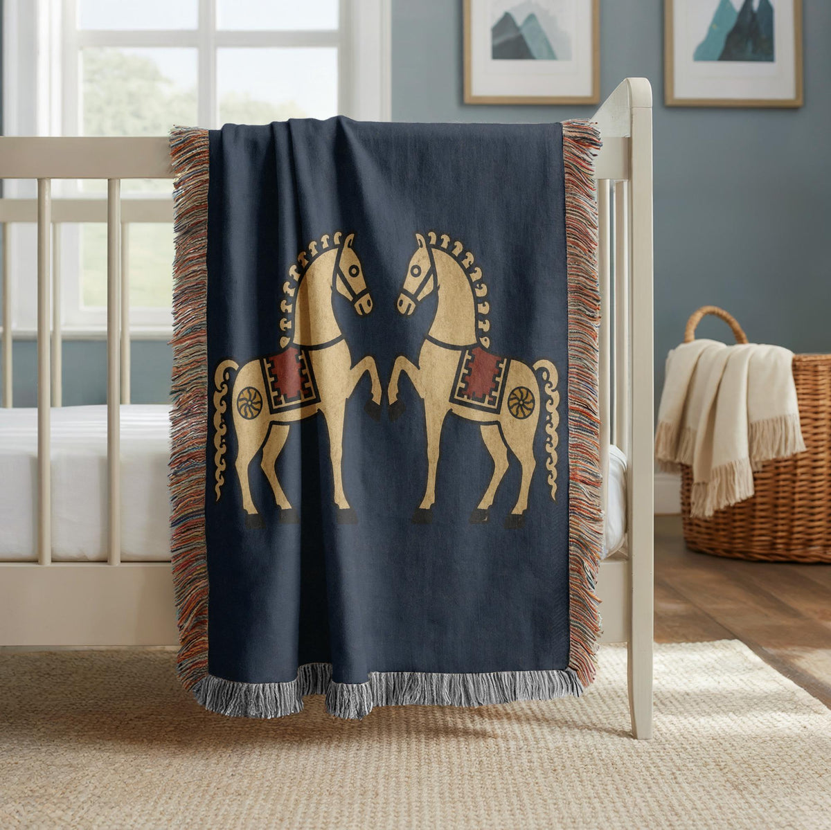 Horse Woven Blanket