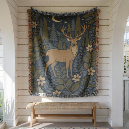 Deer Woven Blanket
