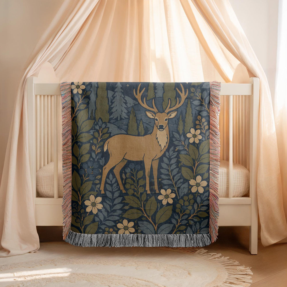 Deer Woven Blanket