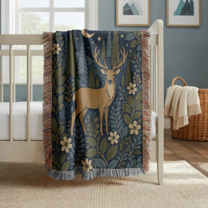 Deer Woven Blanket