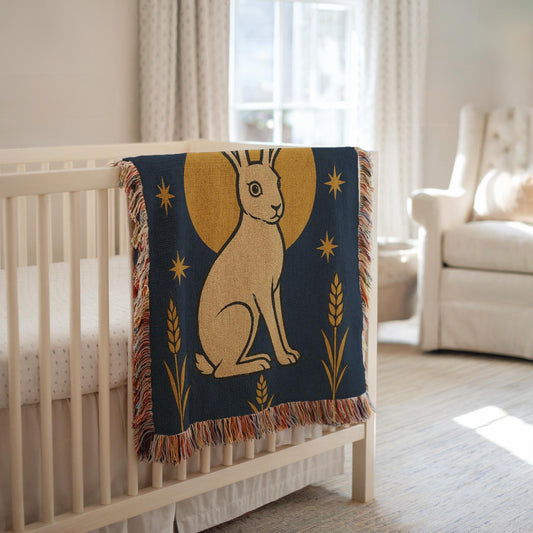 Rabbit Woven Blanket