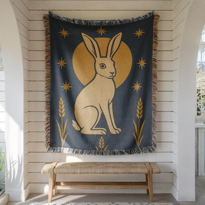 Rabbit Woven Blanket