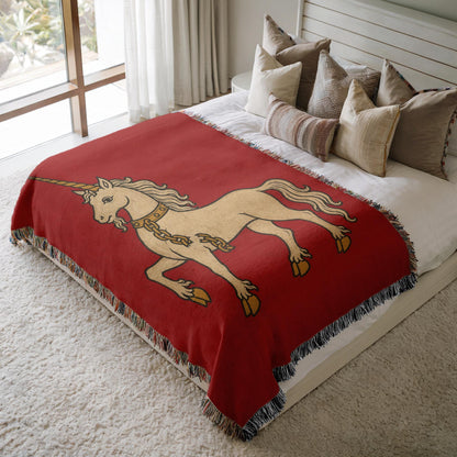 Unicorn Woven Blanket