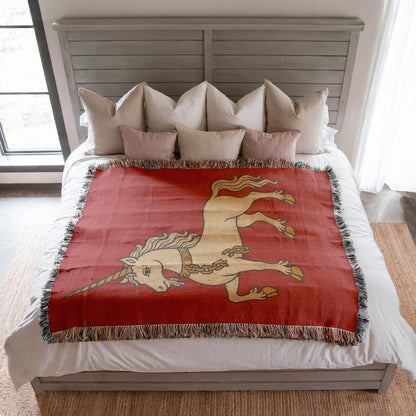 Unicorn Woven Blanket