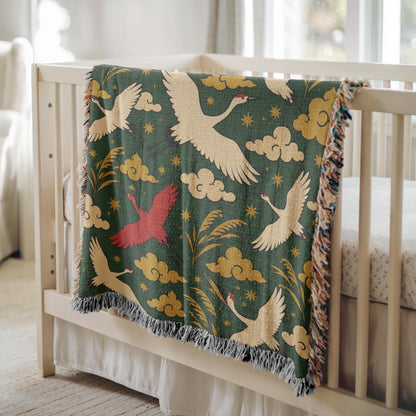 Crane Woven Blanket