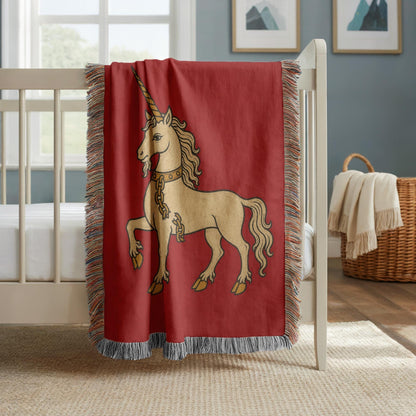 Unicorn Woven Blanket