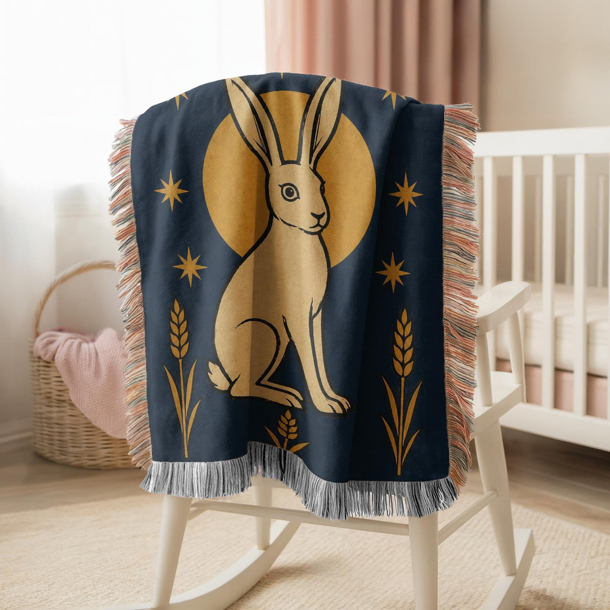 Rabbit Woven Blanket