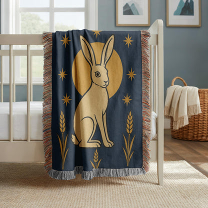 Rabbit Woven Blanket