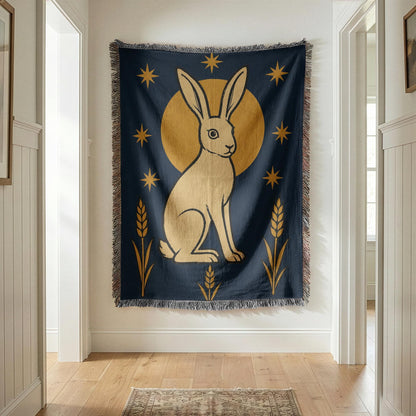 Rabbit Woven Blanket