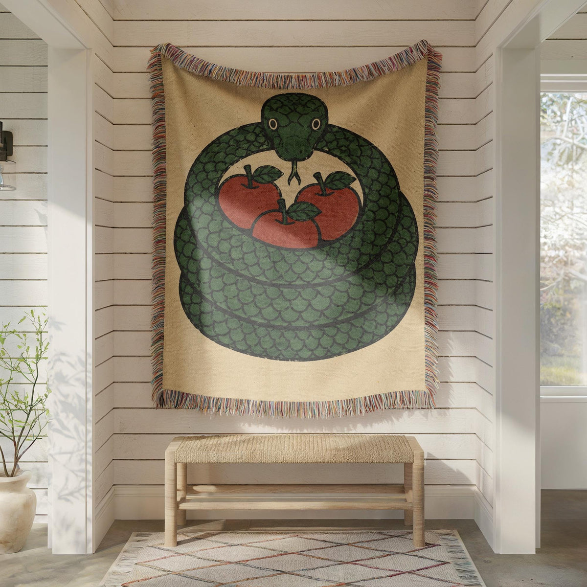 Snake Woven Blanket