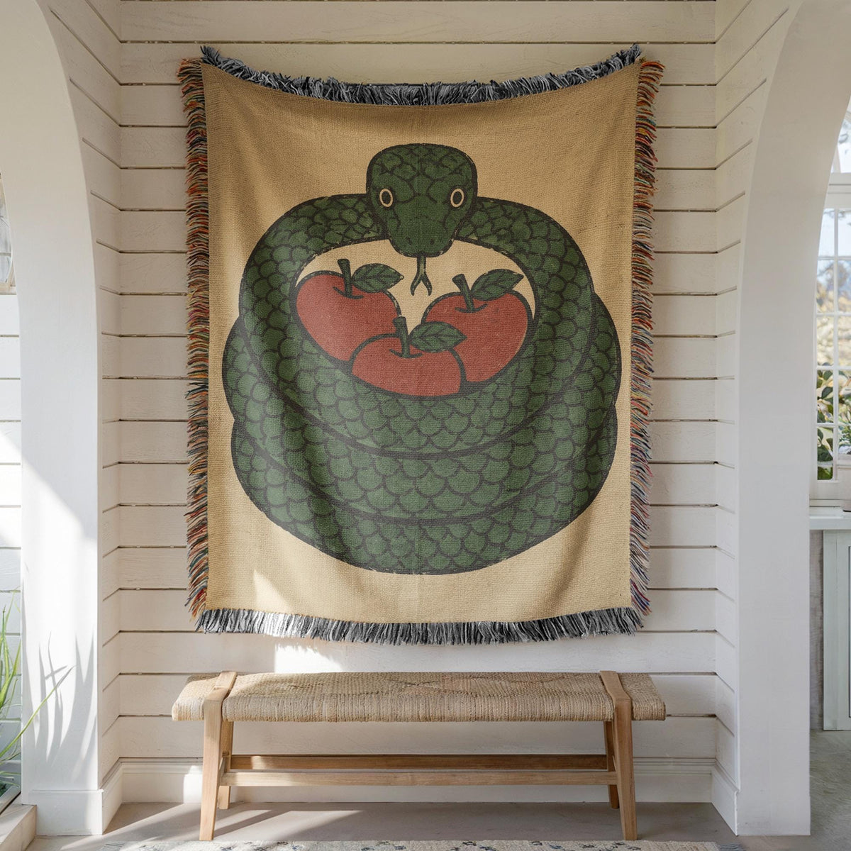 Snake Woven Blanket