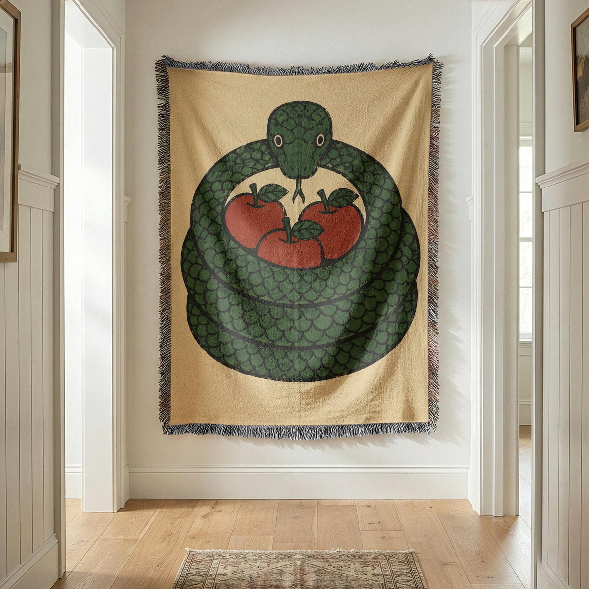 Snake Woven Blanket