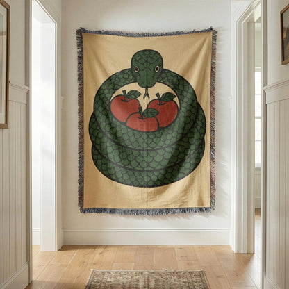 Snake Woven Blanket