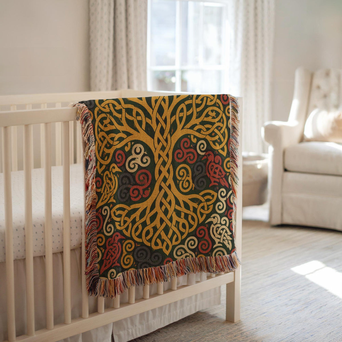 Celtic Tree Woven Blanket