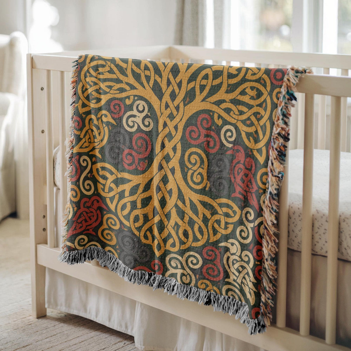 Celtic Tree Woven Blanket