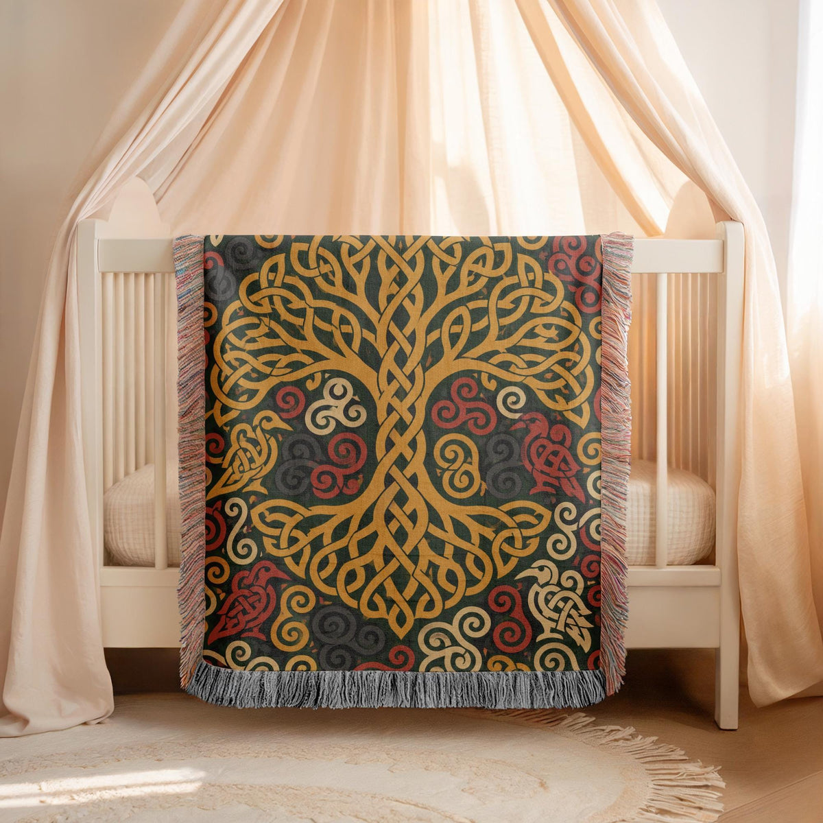 Celtic Tree Woven Blanket