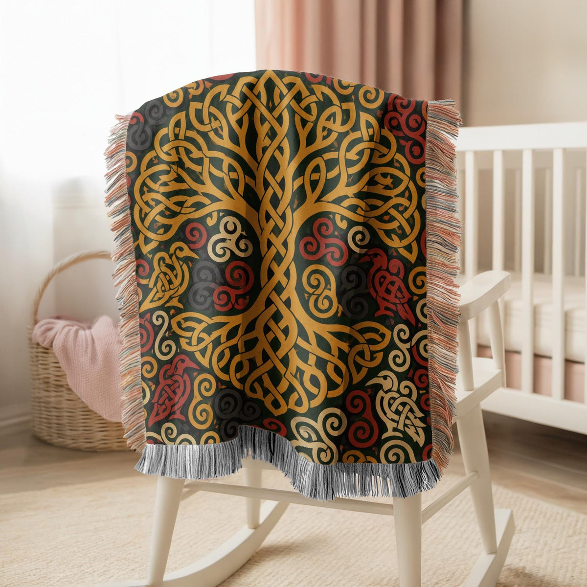 Celtic Tree Woven Blanket
