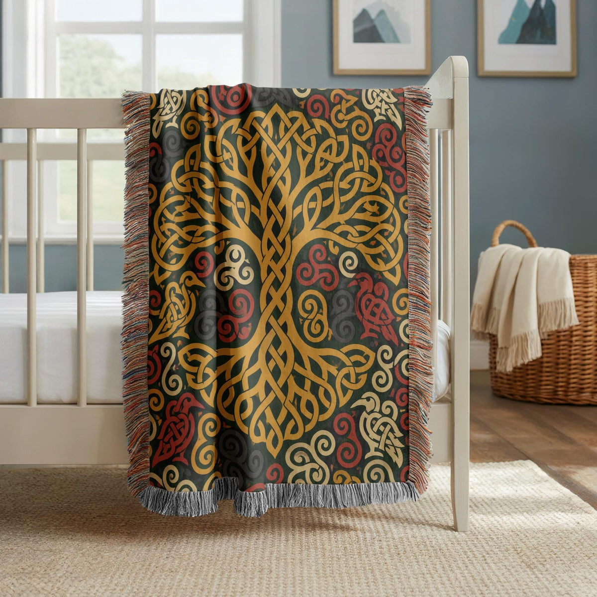 Celtic Tree Woven Blanket