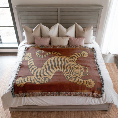 Tibetan Tiger Woven Blanket