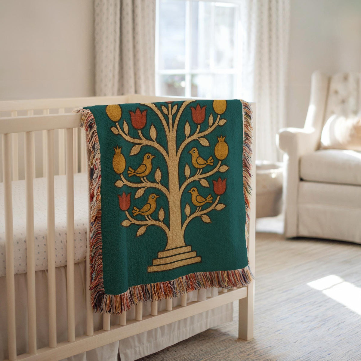 Tree of Life Woven Blanket