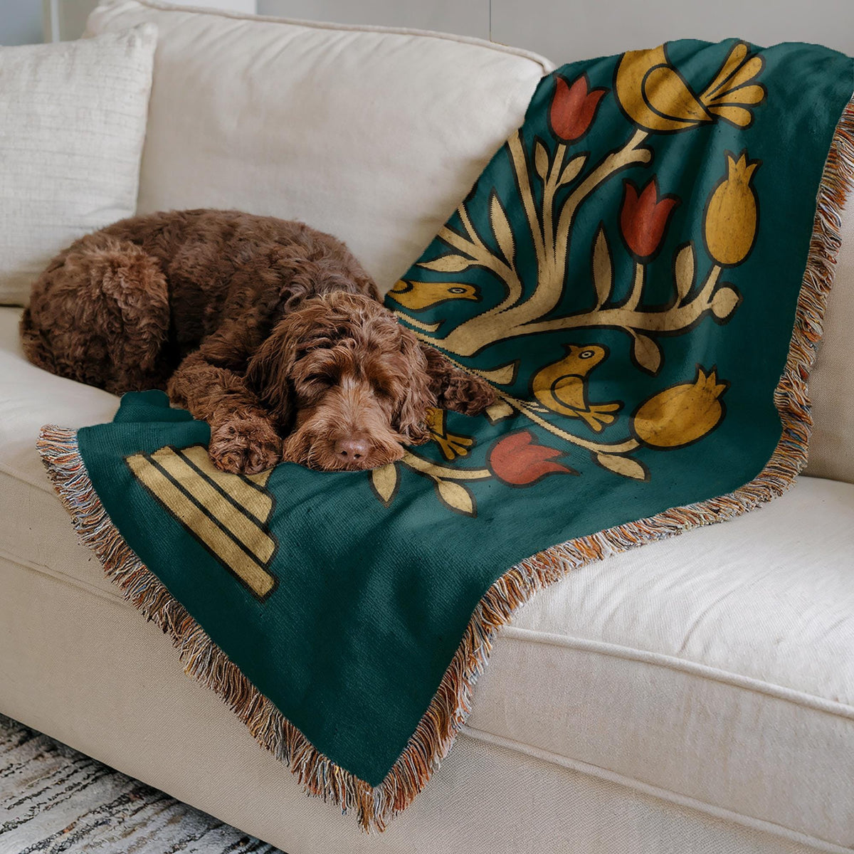 Tree of Life Woven Blanket