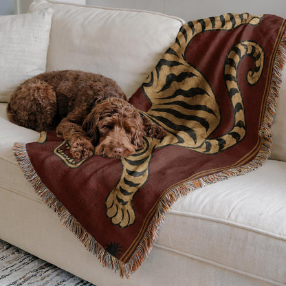 Tibetan Tiger Woven Blanket