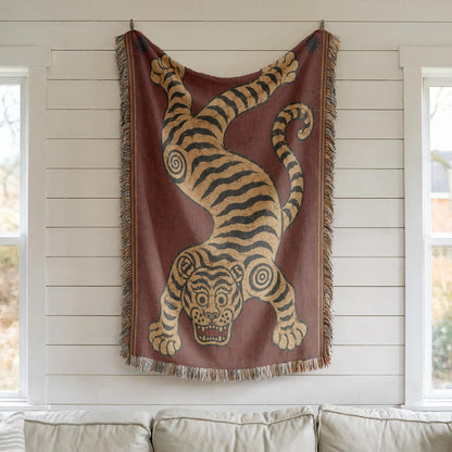 Tibetan Tiger Woven Blanket