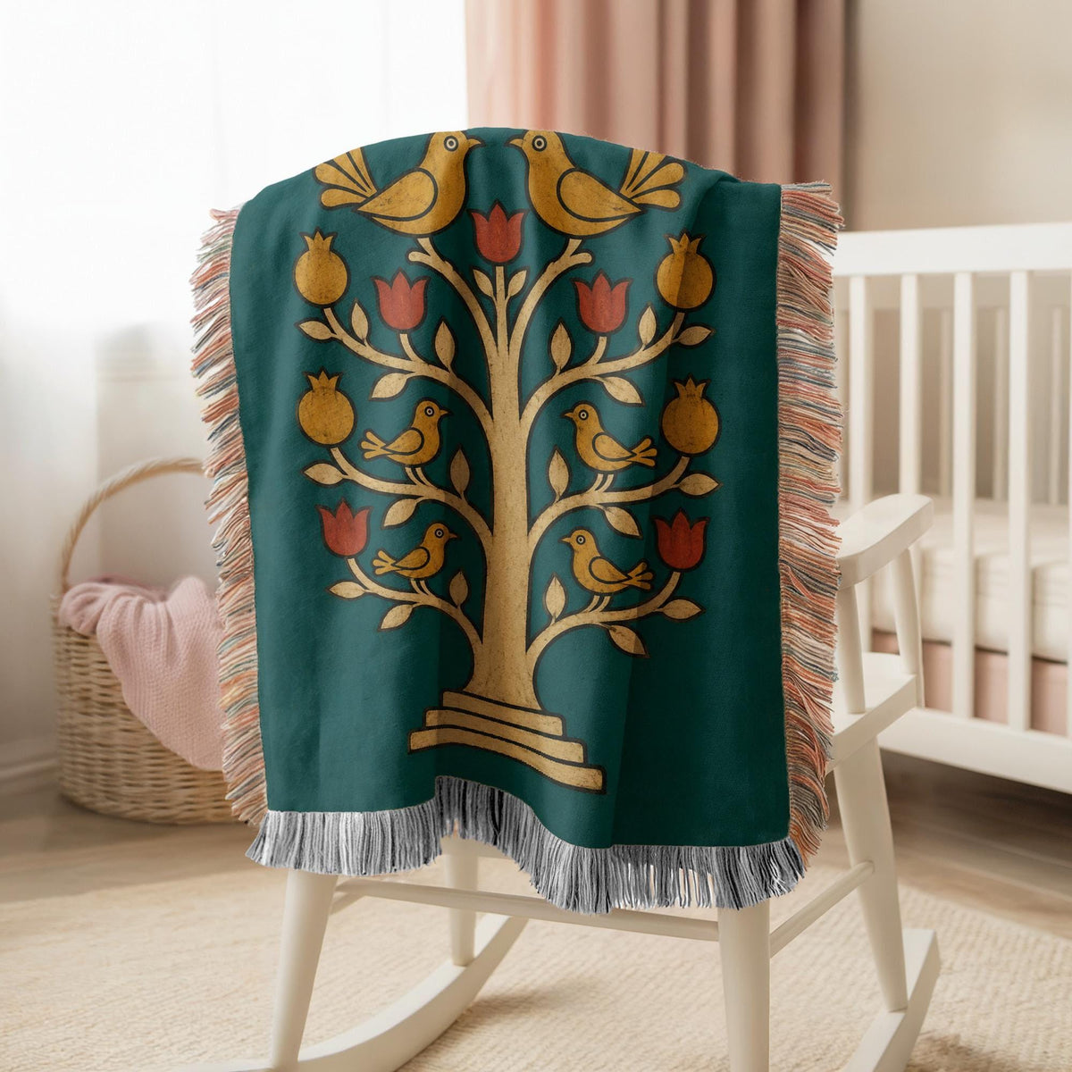Tree of Life Woven Blanket