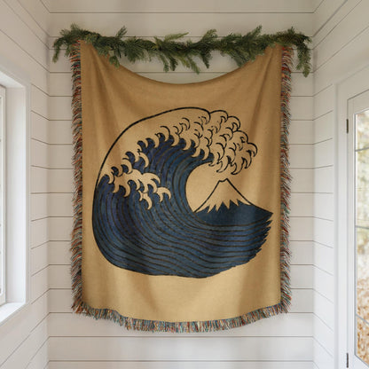 Great Wave Woven Blanket
