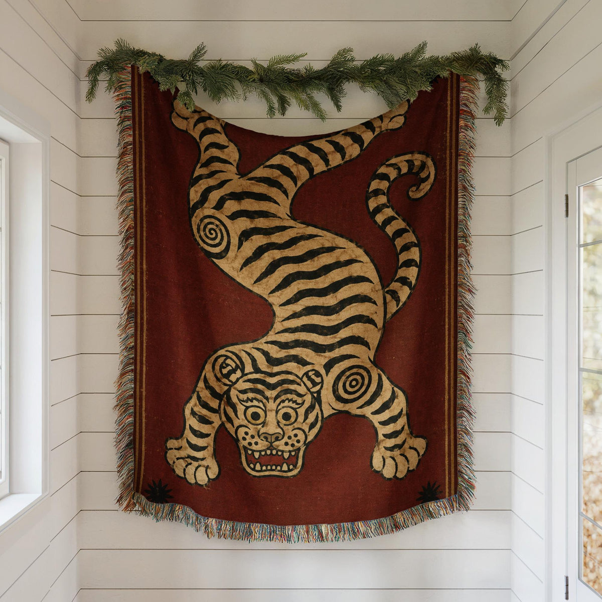 Tibetan Tiger Woven Blanket