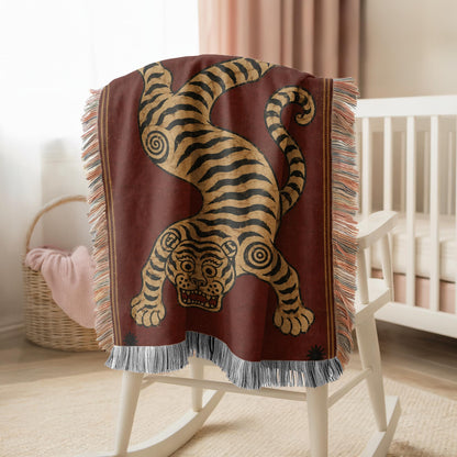Tibetan Tiger Woven Blanket