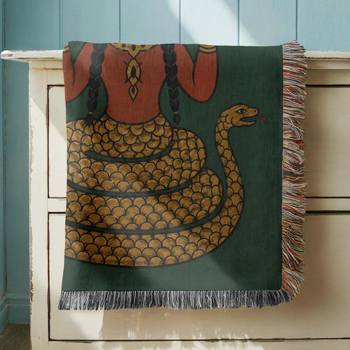 Shahmaran Woven Blanket