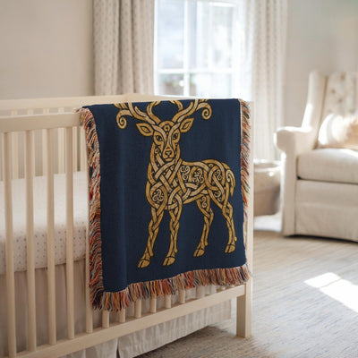 Celtic Stag Woven Blanket