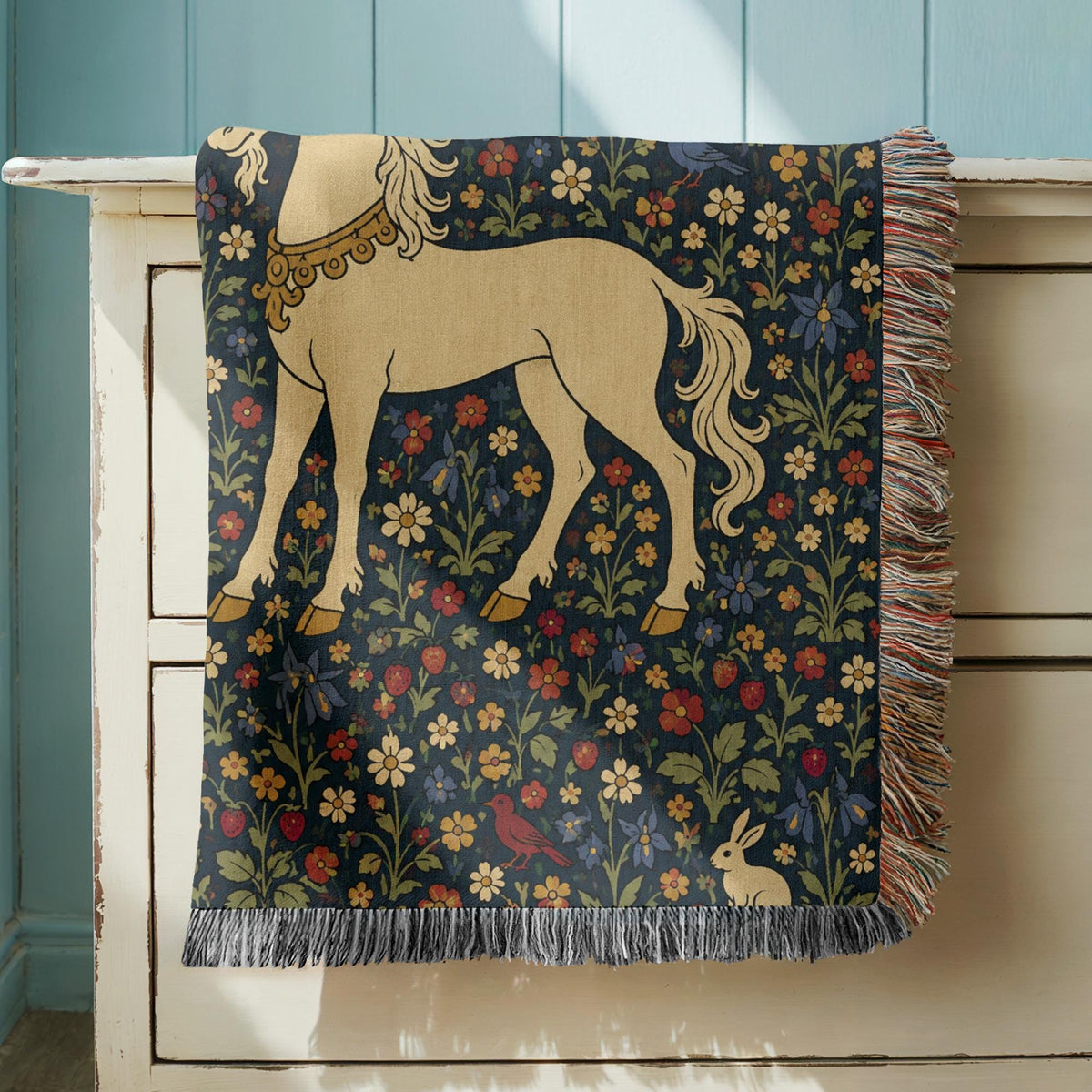 Unicorn Woven Blanket