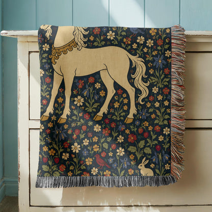 Unicorn Woven Blanket