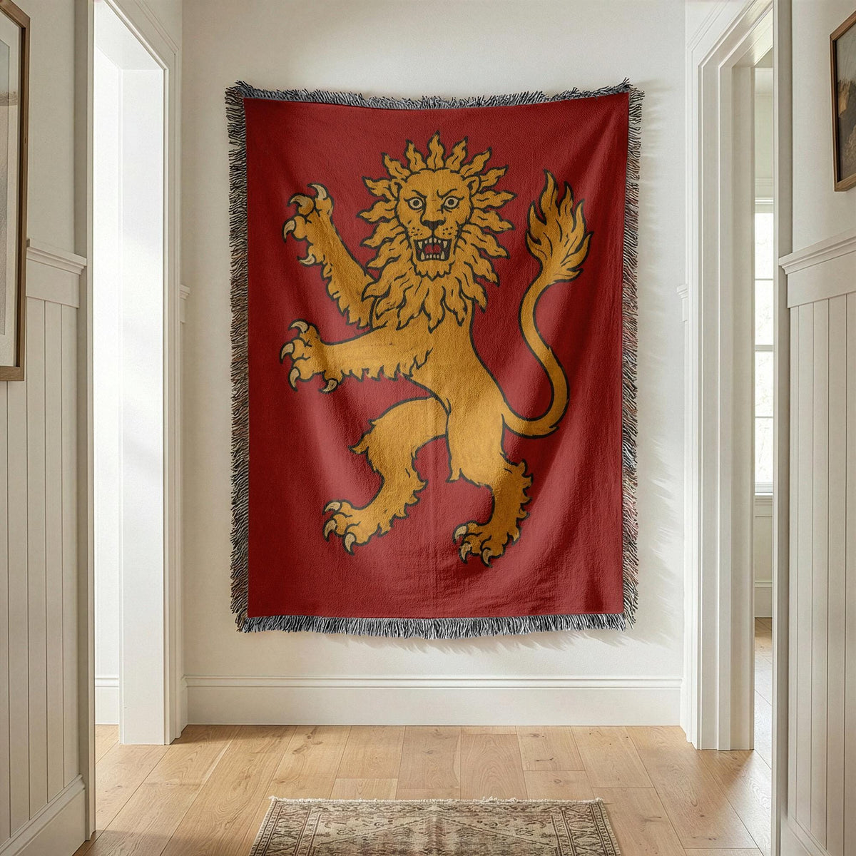 Lion Rampant Woven Blanket