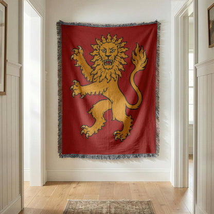 Lion Rampant Woven Blanket