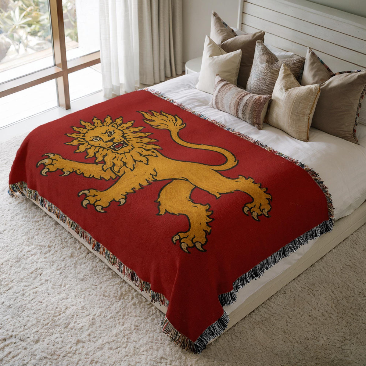 Lion Rampant Woven Blanket