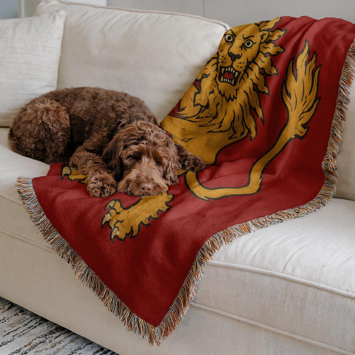 Lion Rampant Woven Blanket