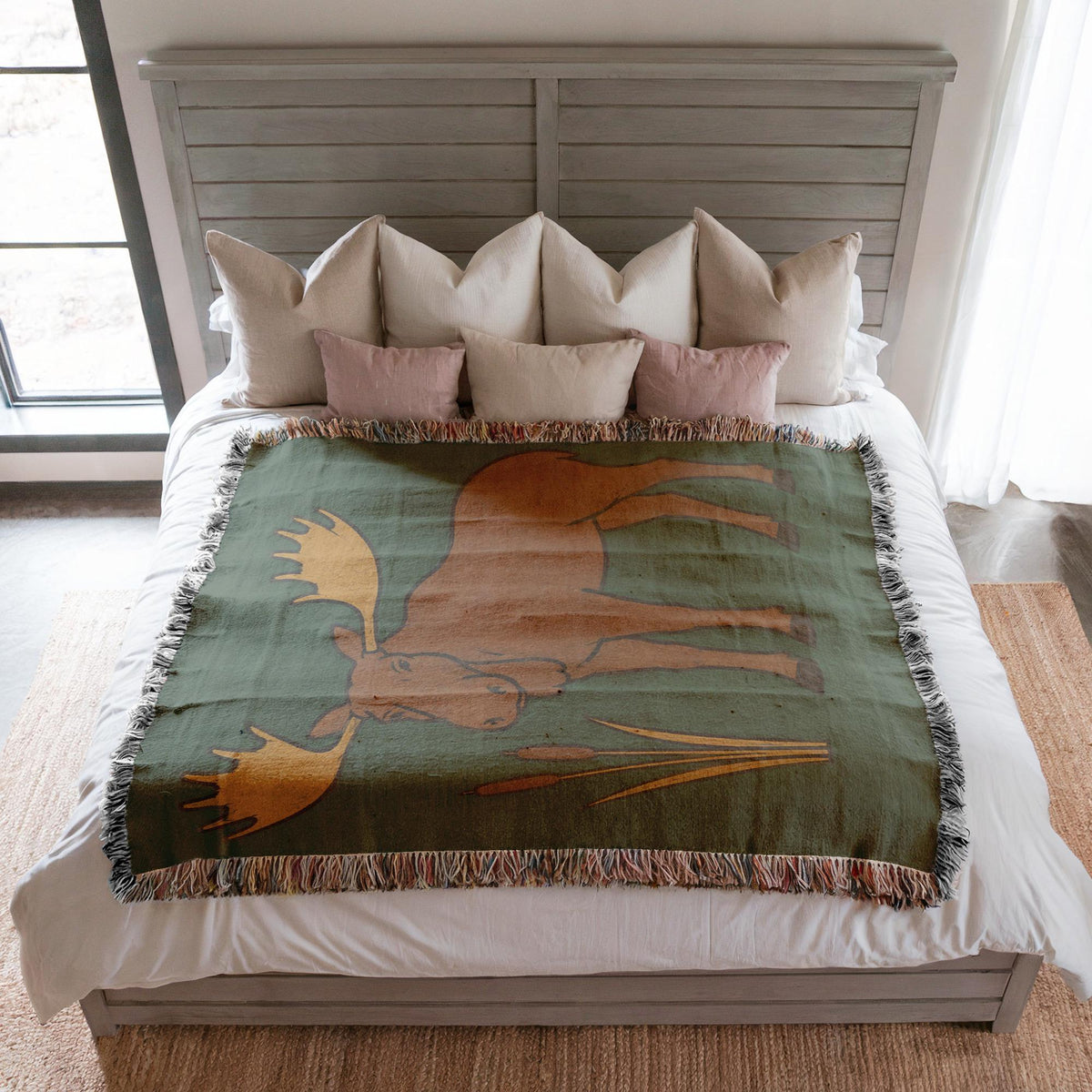 Moose Woven Blanket