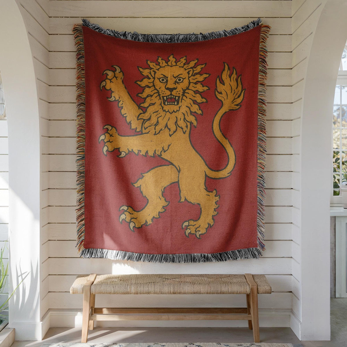 Lion Rampant Woven Blanket